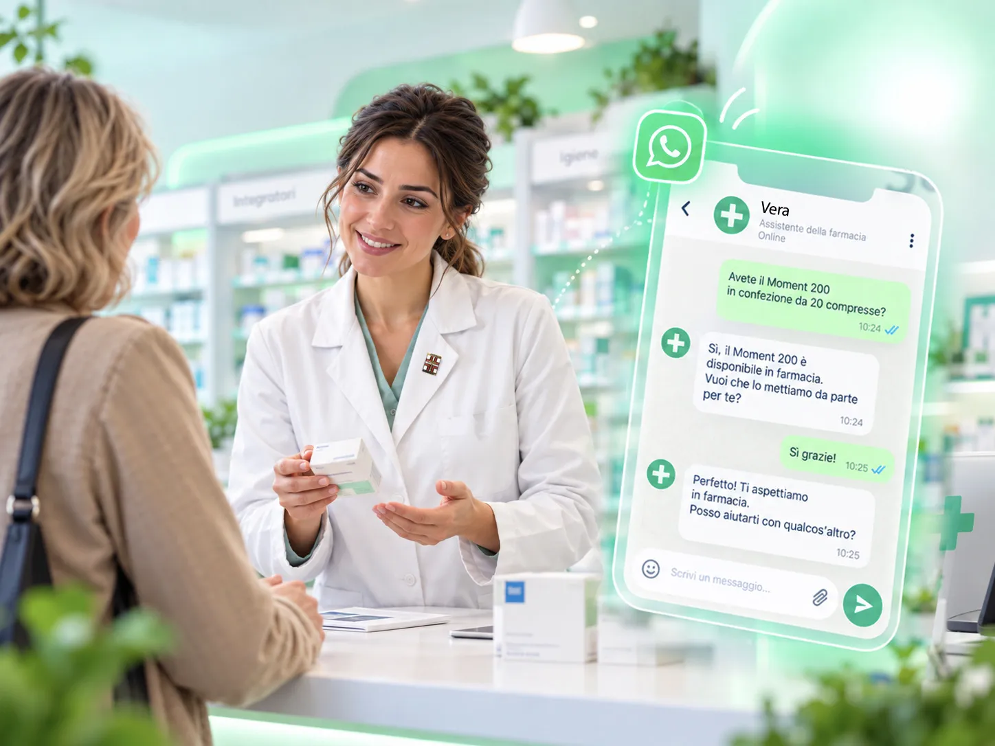 Vera: assistente whatsapp per farmacie